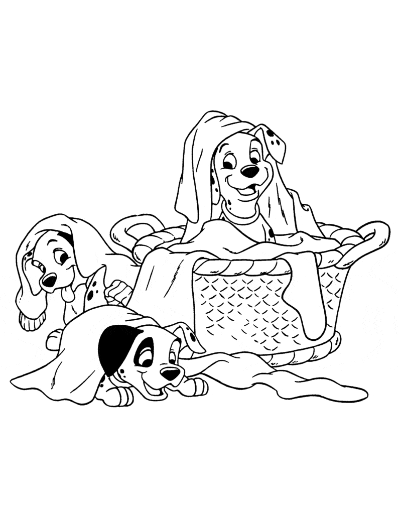 101 Dalmatians Coloring Page