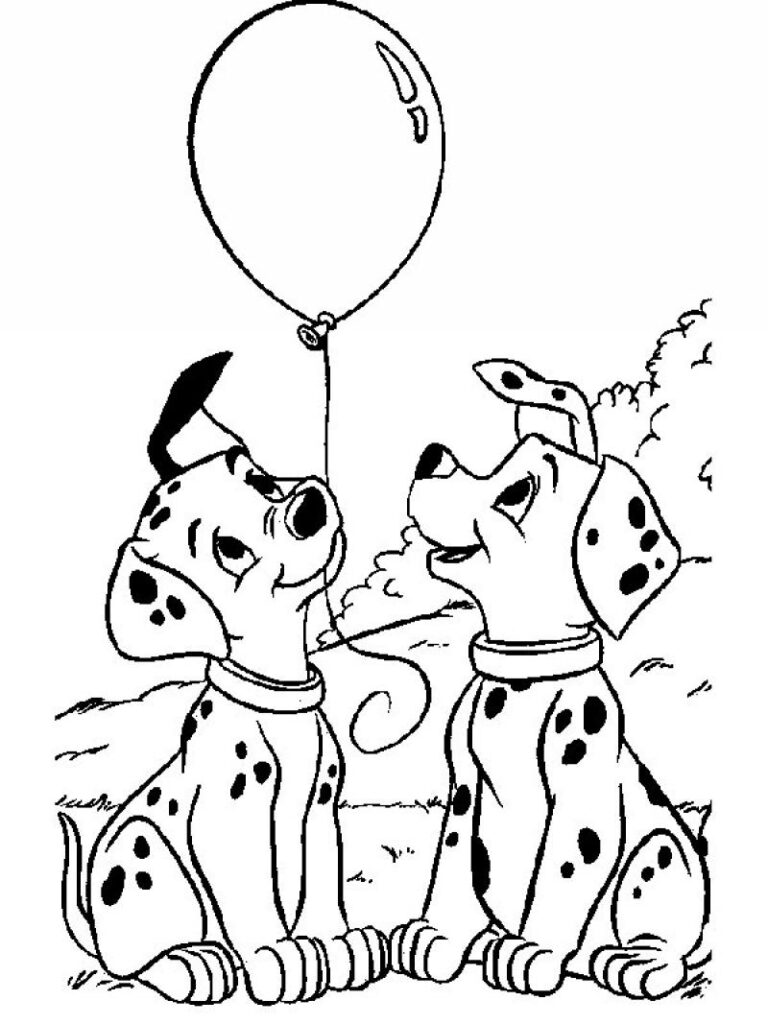 101 Dalmatians Coloring Page