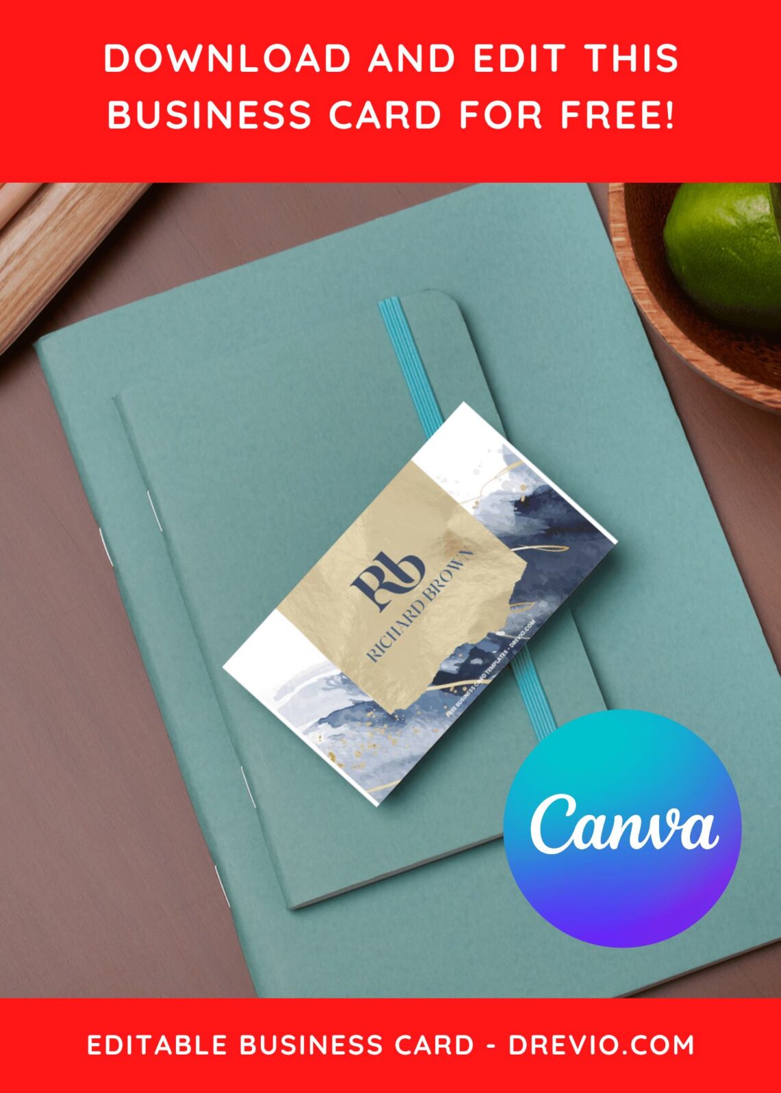 10+ Sleek Marble Canva Business Card Templates F
