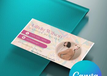 10+ Ombre Pink Canva Business Card Templates