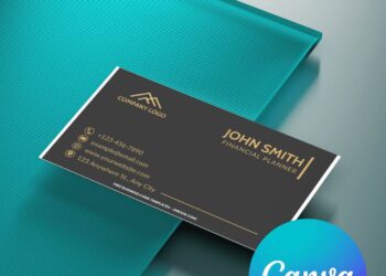 10+ Sleek Black And Gold Canva Business Card Templates