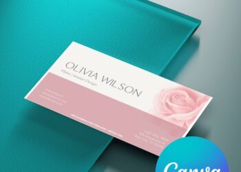 10+ Artsy Watercolor Rose Canva Business Card Templates