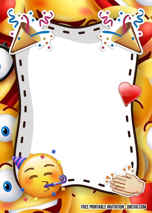 Emoji Birthday Invitations