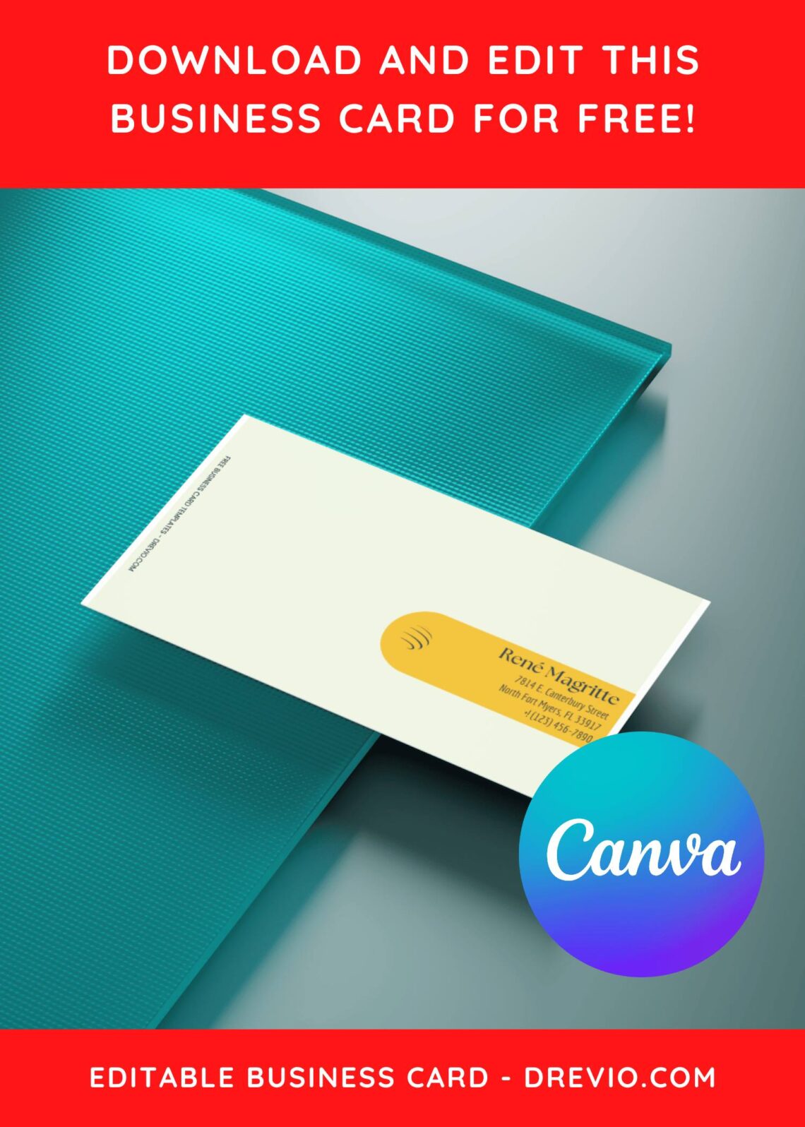 10+ Clean Minimal Canva Business Card Templates D