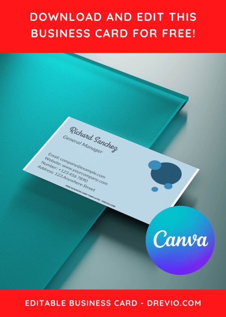 10+ Bright Neon Two Tone Canva Business Card Templates D
