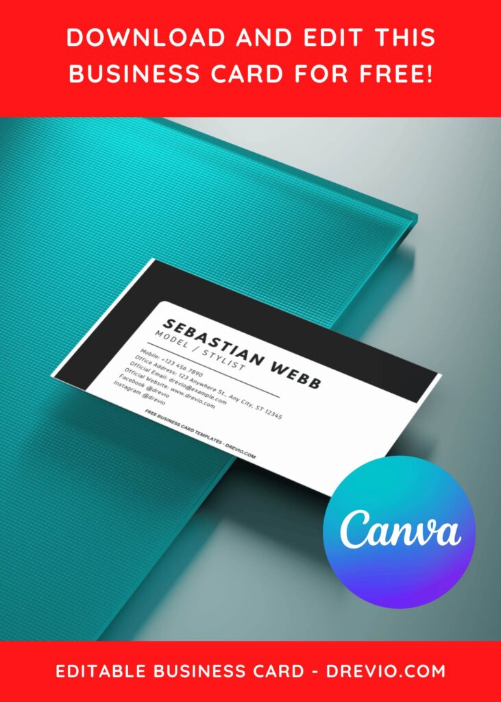 10+ Abstract Cursive Lines Canva Business Card Templates A