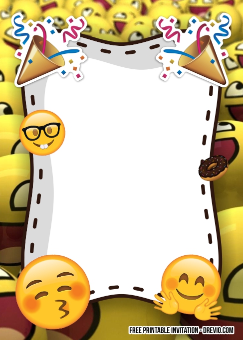 Emoji Birthday Invitations