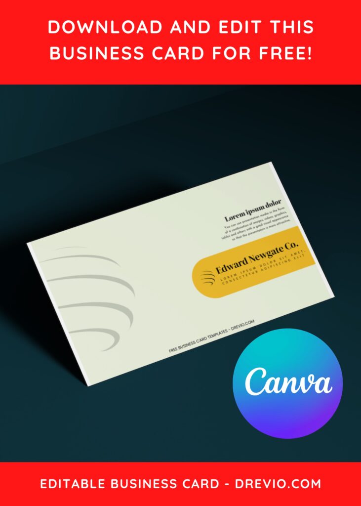 10+ Clean Minimal Canva Business Card Templates E