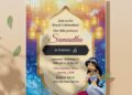 (Free Editable PDF) Shimmering Jasmine Birthday Invitation Templates C