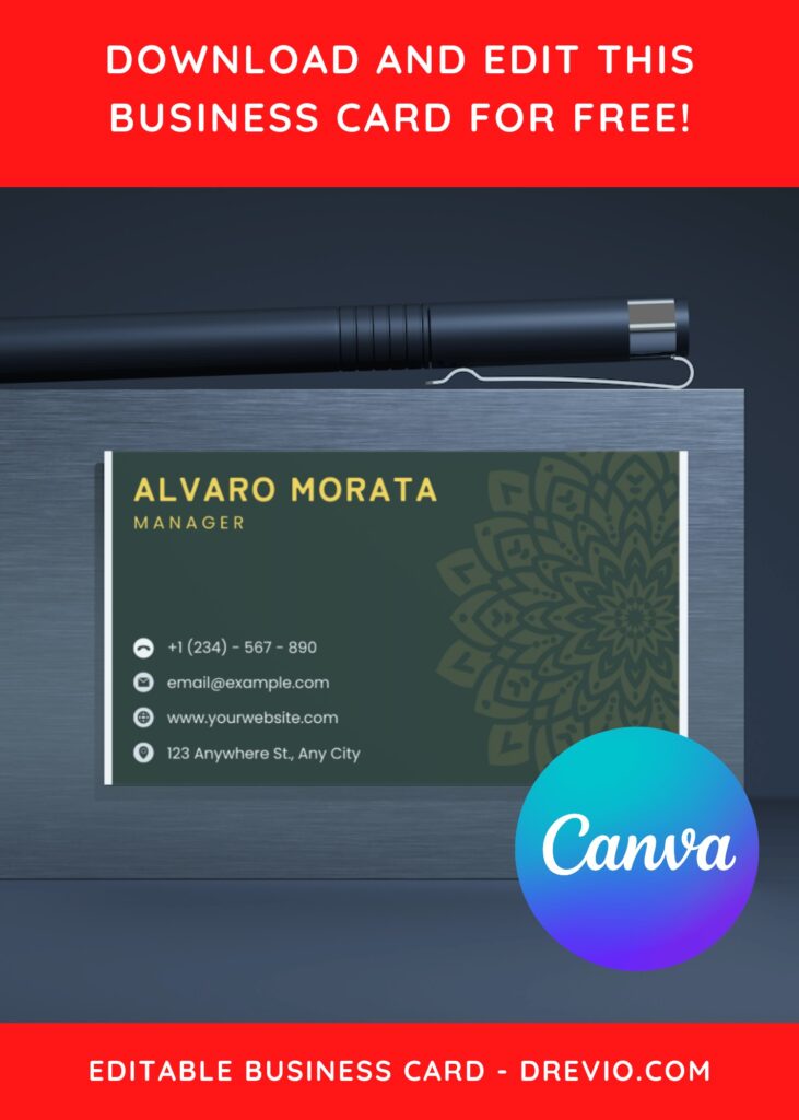 10+ Classy Tailor Canva Business Card Templates H