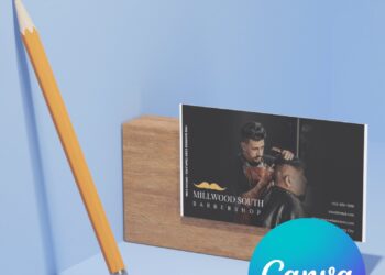 10+ Gentleman Barbershop Canva Business Card Templates