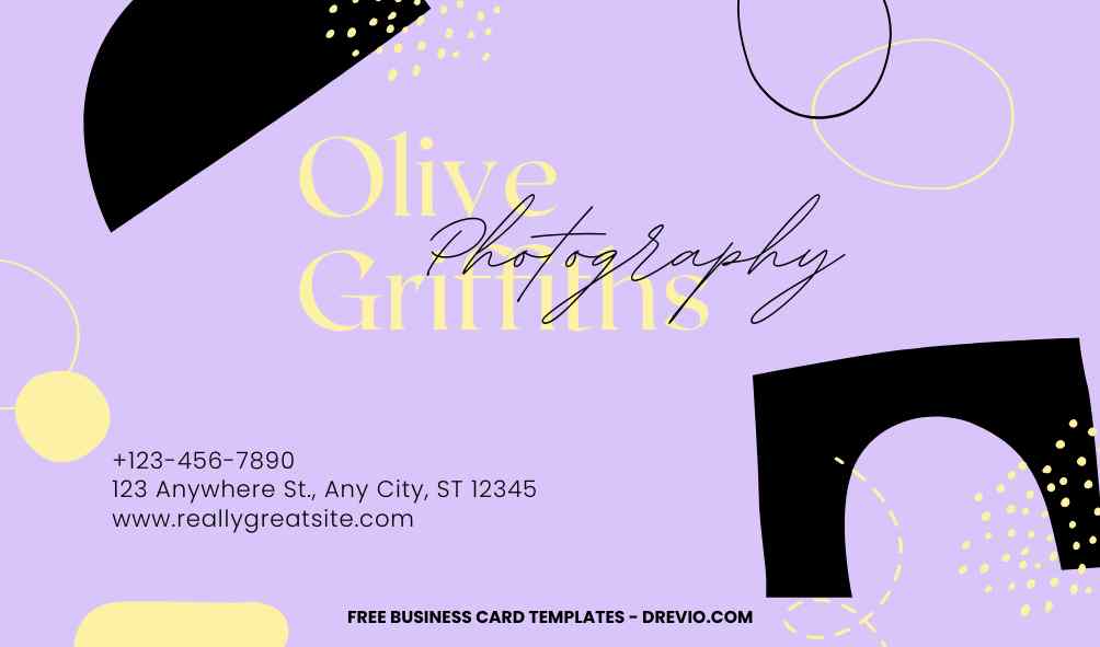 FREE Editable Abstract Art Business Card Template