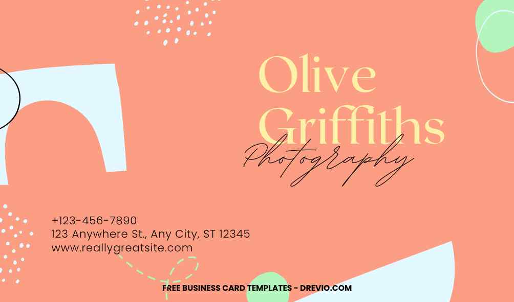 FREE Editable Abstract Art Business Card Template