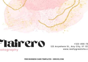 FREE Editable Abstract Watercolor Business Card