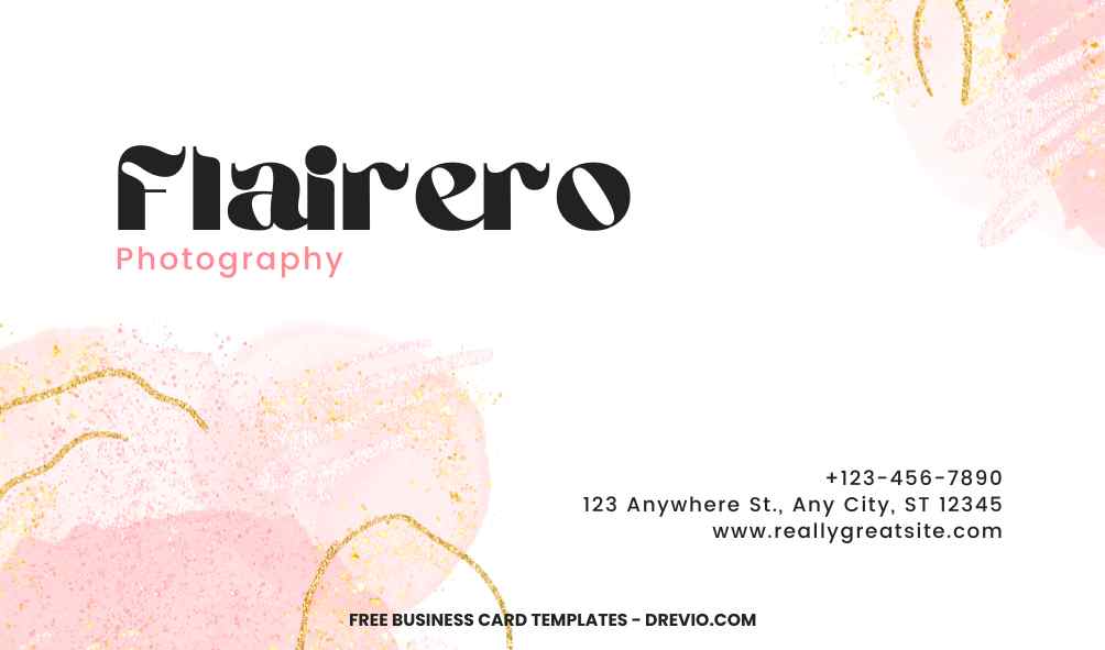 FREE Editable Abstract Watercolor Business Card