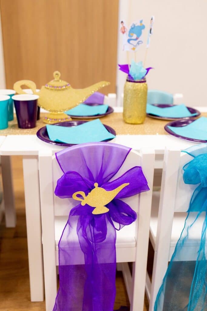 Aladdin Birthday Table Decor