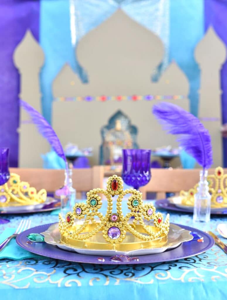 Aladdin Birthday Table Setting