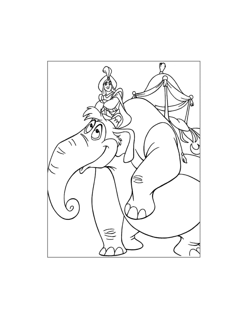 Aladdin Coloring Page