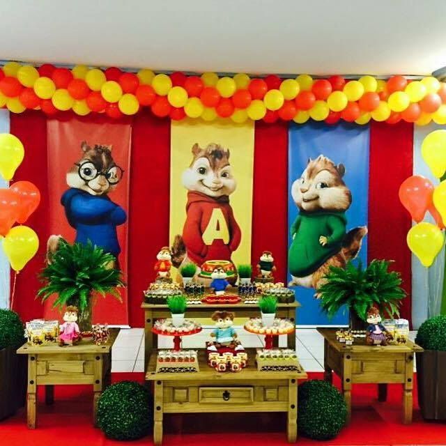 Alvin and the Chipmunks Birthday Table Setting