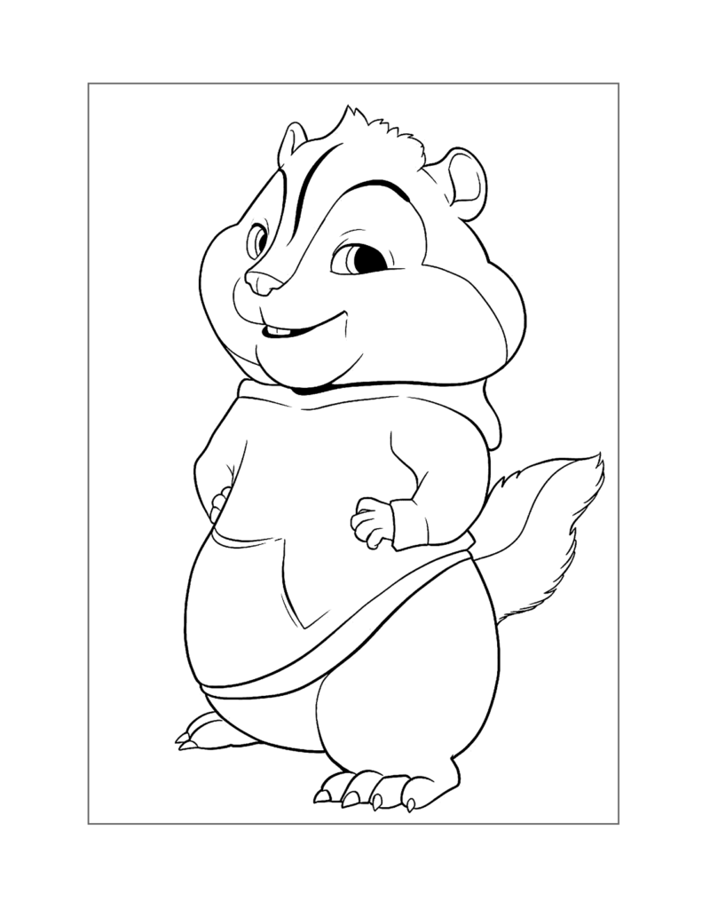 Alvin and the Chipmunks Coloring Page