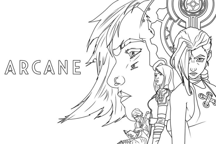 Arcane Coloring Page