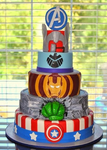 Avengers Birthday Cakes