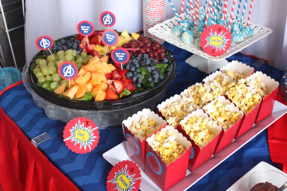 Avengers Birthday Snacks