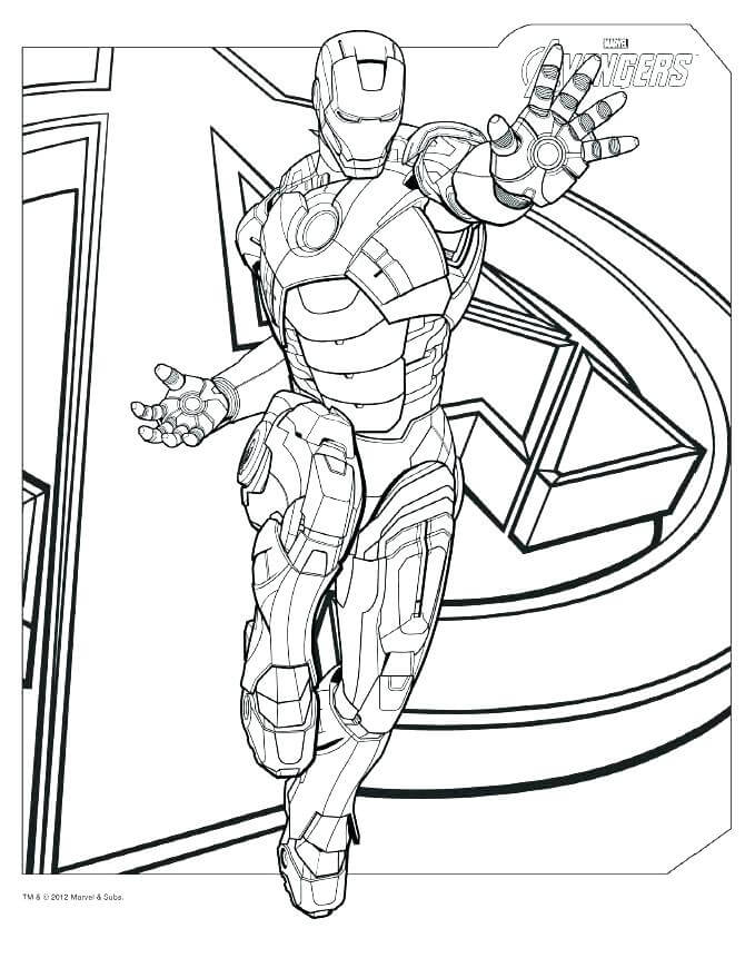 Avengers Coloring Page