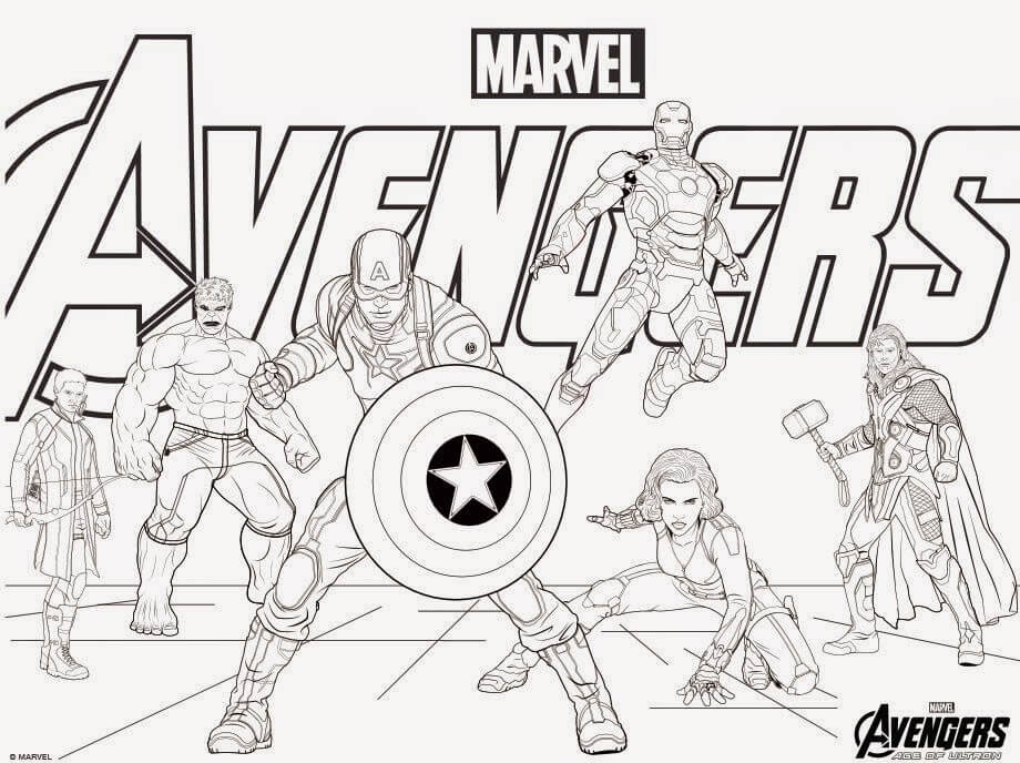 Avengers Coloring Page