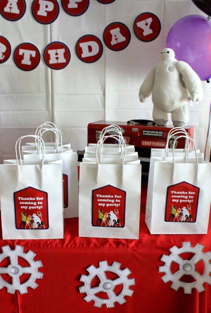 Big Hero Birthday Goodie Bags