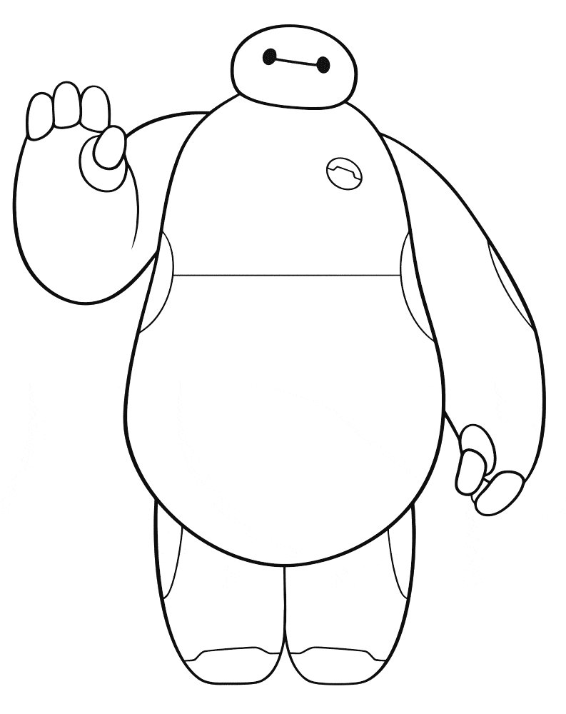 Big Hero Coloring Page