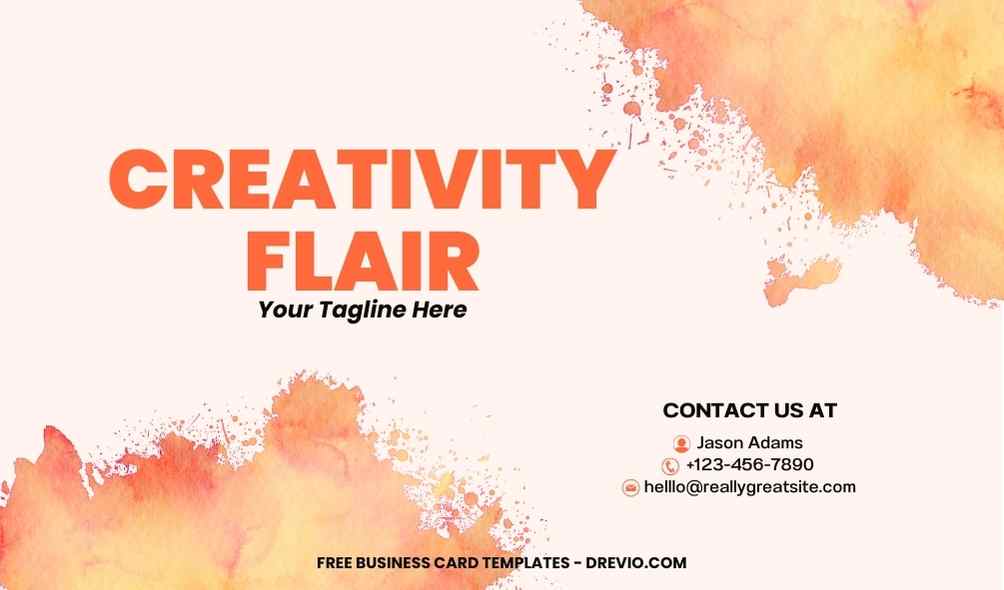 FREE Editable Black And Orange Business Card Design Template