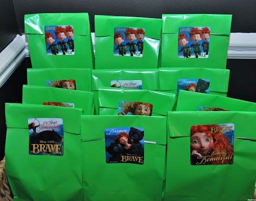 Brave Merida Birthday Favors