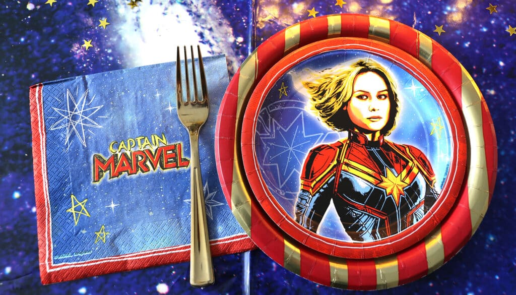 Captain Marvel Birthday Party Supplies