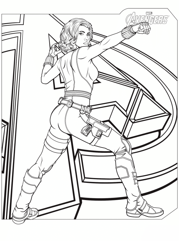 Captain Marvel Coloring Page