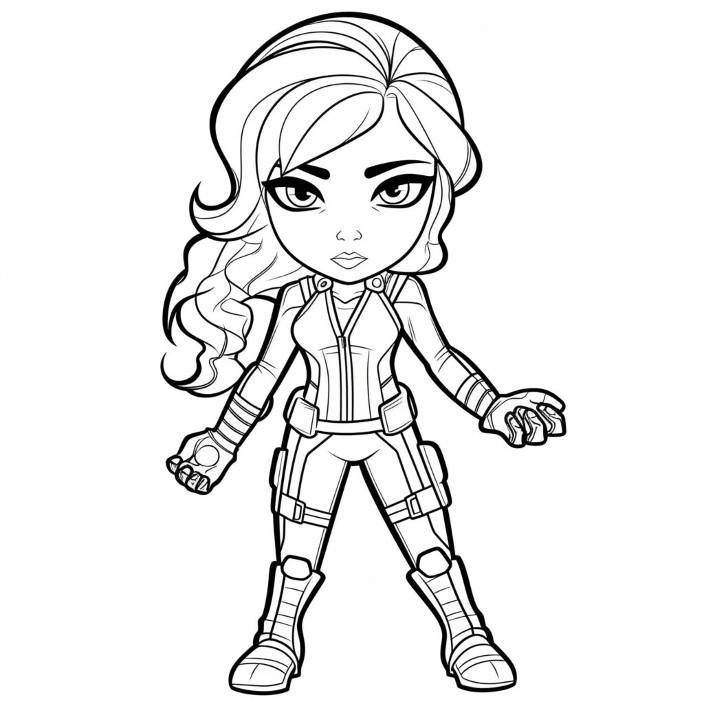 Captain Marvel Coloring Page