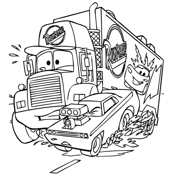 Cars Coloring Page