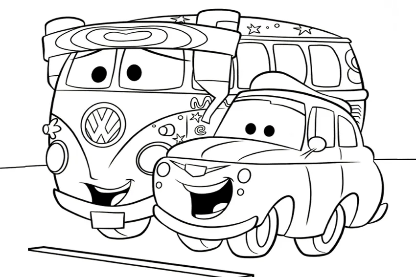 Cars Coloring Page