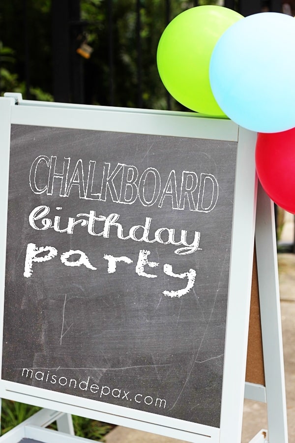 Chalk Zone Birthday Party