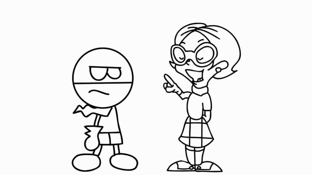 Chalk Zone Coloring Page