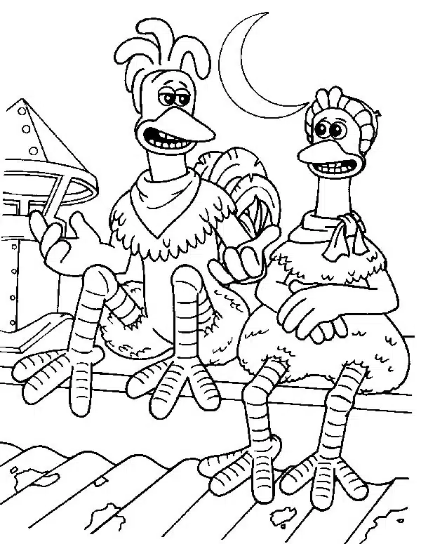 Chicken Run Coloring Pages 