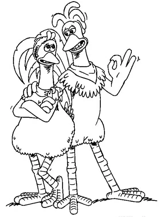 Chicken Run Coloring Pages 