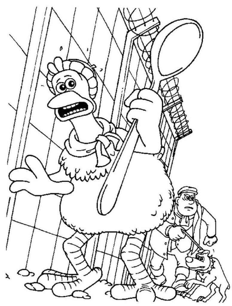 Chicken Run Coloring Pages