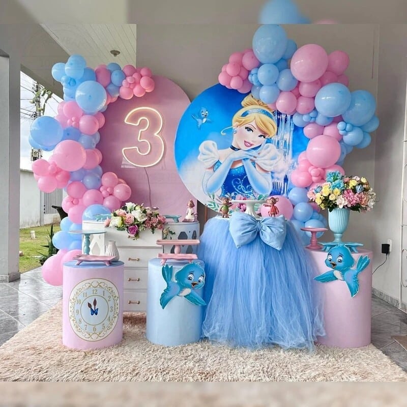 Cinderella Birthday Backdrop