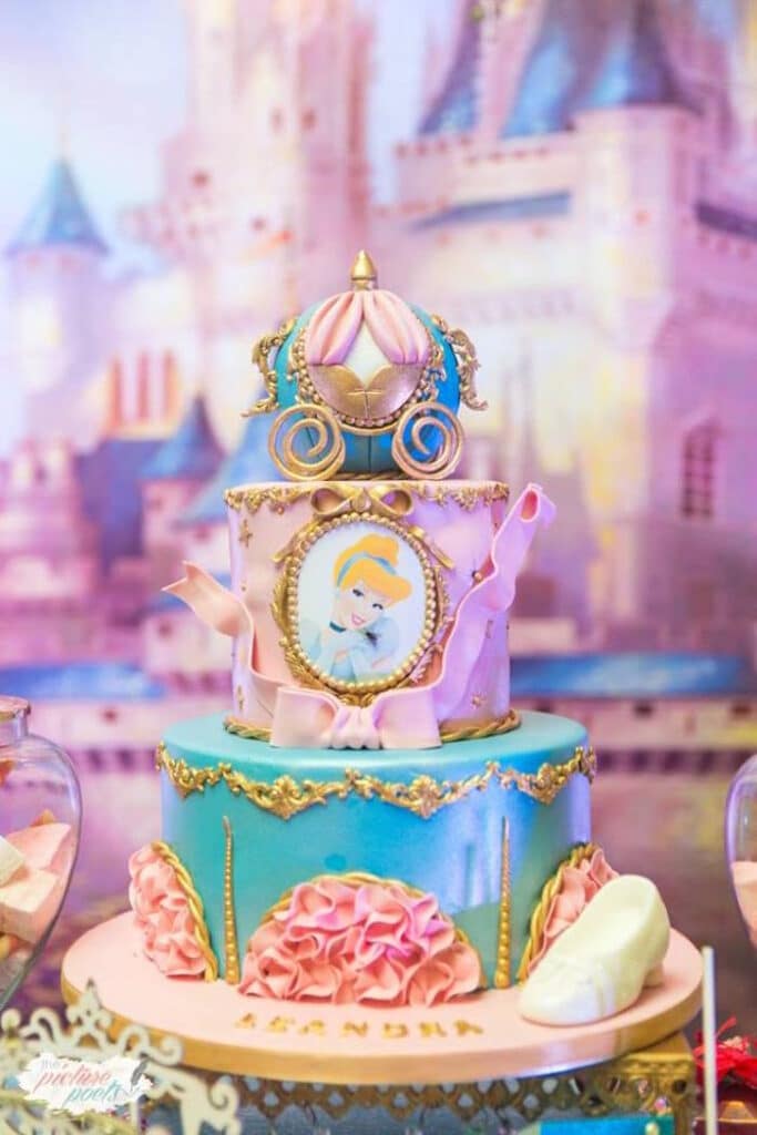 Cinderella Birthday Party Cake