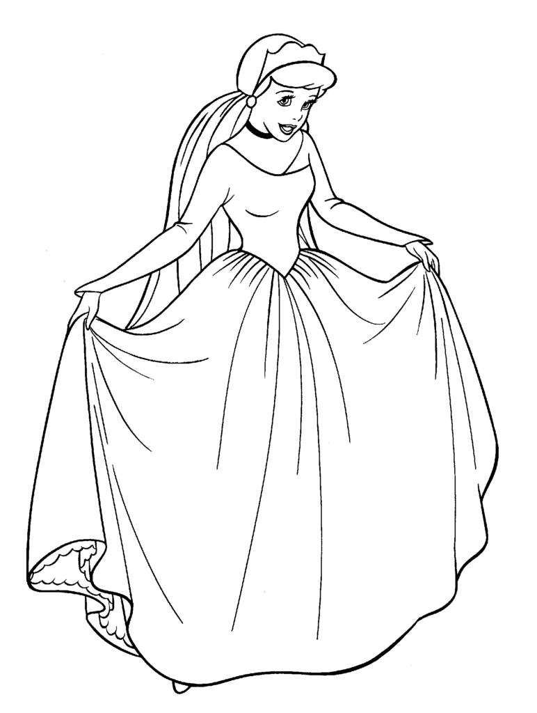 Cinderella Coloring Page