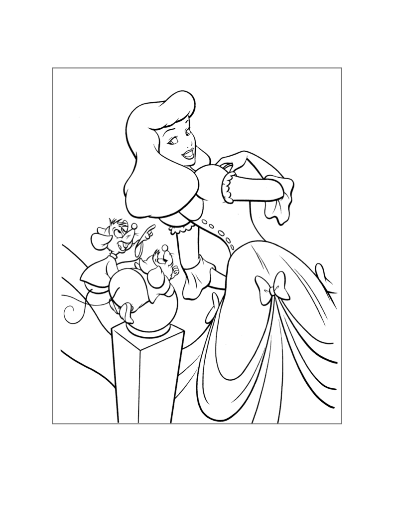 Cinderella Coloring Page