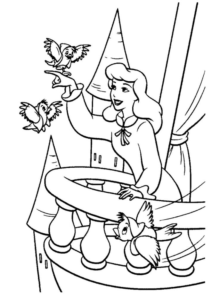 Cinderella Coloring Page