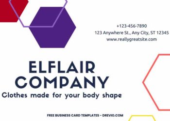 FREE Editable Colorful Geometric Business Card Template