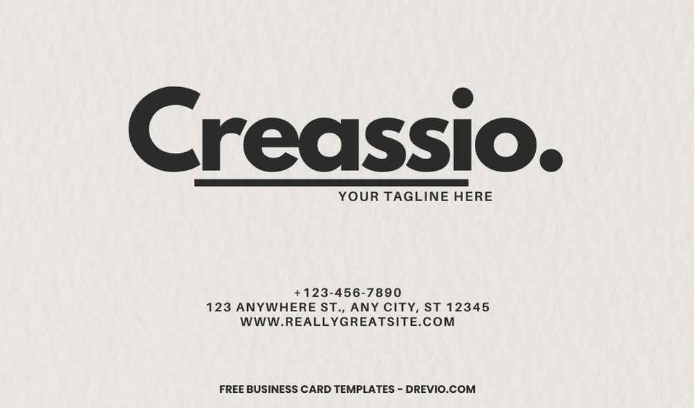 FREE Editable Creative Typography Business Card